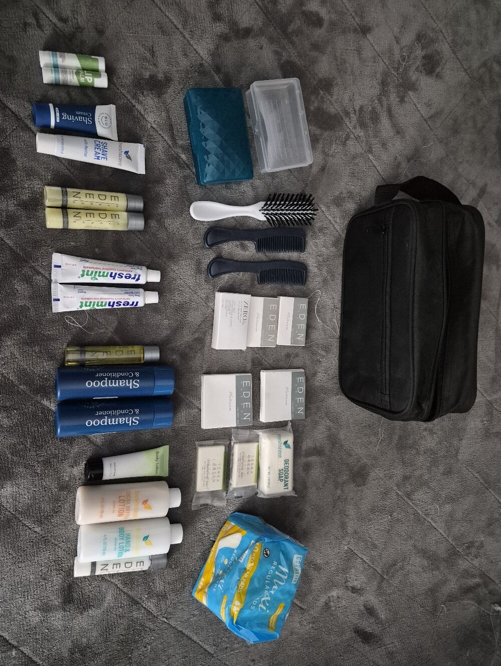 Travel Toiletry Kit with Grooming Essentials 31 Pice Set